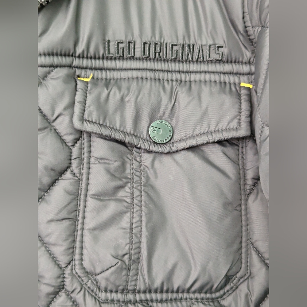 Black LGD 1964 Aeronautical Aviation Aviator Bomber Jacket | Utility Core - Picture 4 of 14